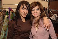 Fashion designers Saida Amir and Elmira Ibragimova.