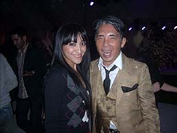 Famous fashion designer Takada Kenzo and Uzbek fashion designer Saida Amir.